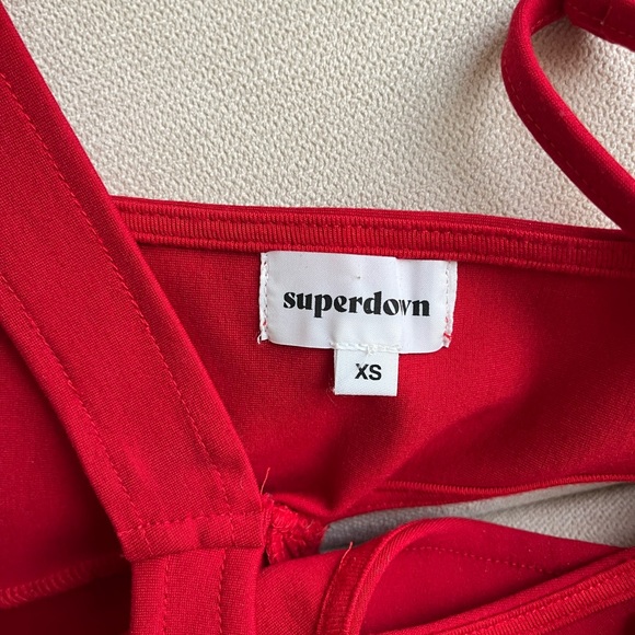 SUPERDOWN RED KEELY MINI DRESS SIZE XS - Picture 2 of 3